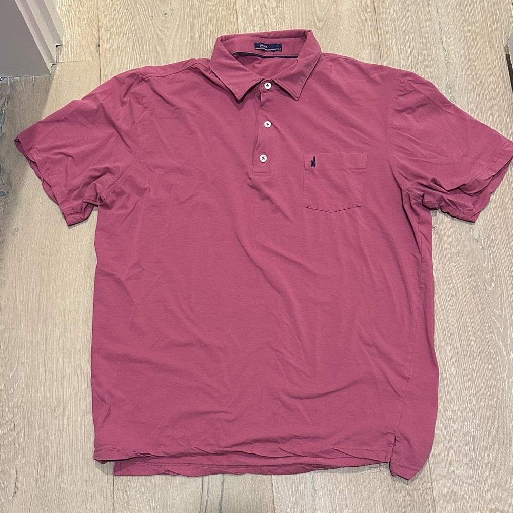 Johnnie-O Men's Polo Shirt in Deep Rose
